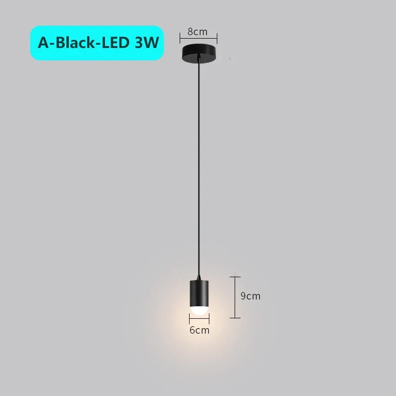 suspension moderne à tube long en led pour décoration intérieure luxe