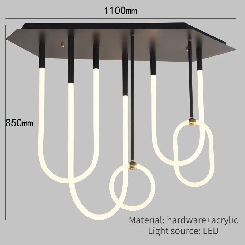plafonnier moderne minimaliste de luxe pour intérieur élégant