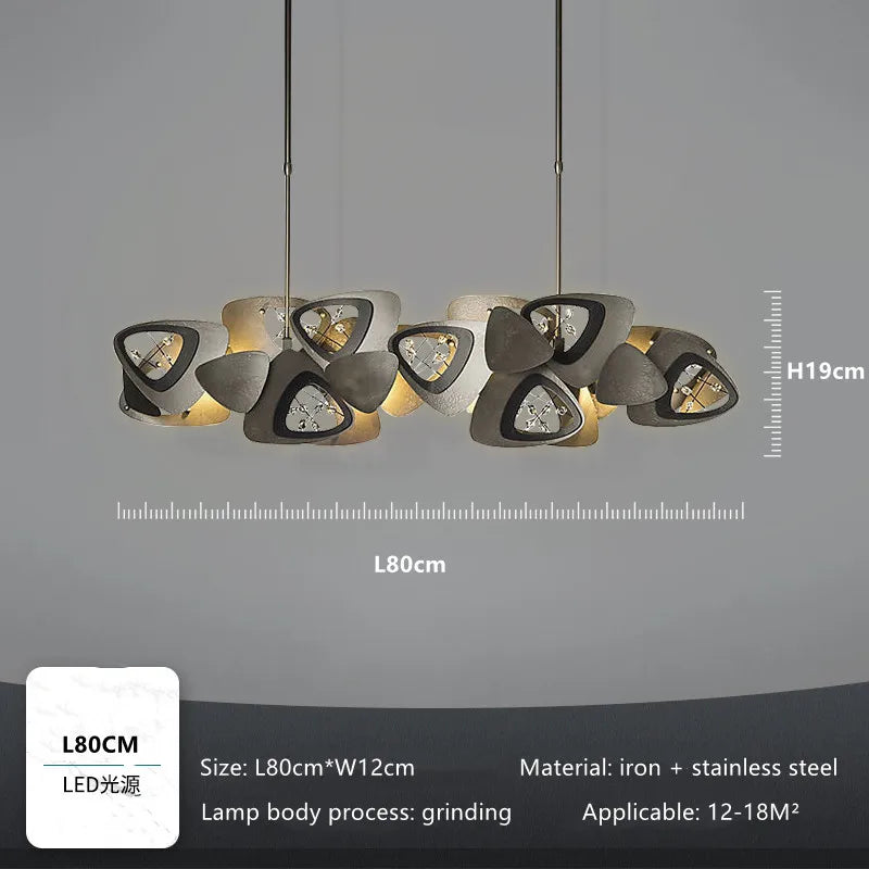 lustre postmoderne créatif coquille art suspendus luminaires