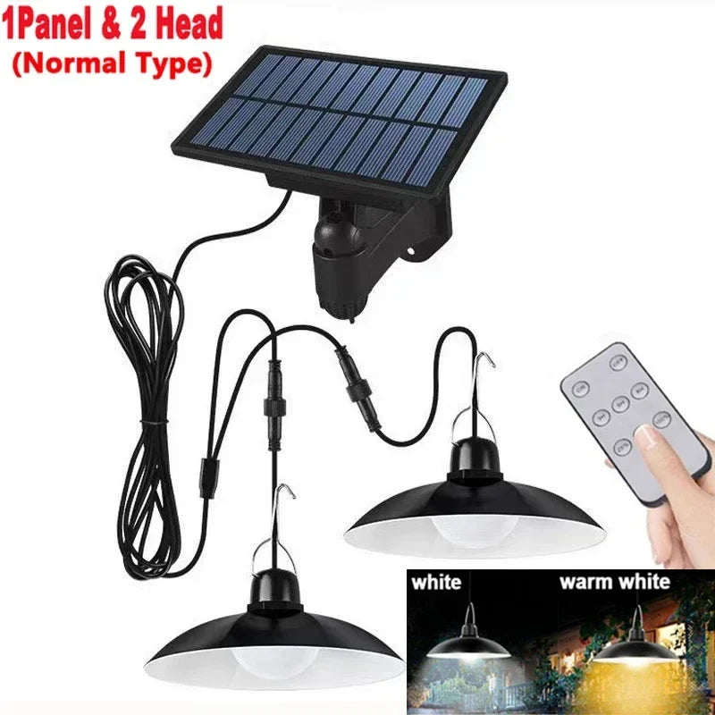 suspension solaire extérieure lampe led étanche avec télécommande décorative