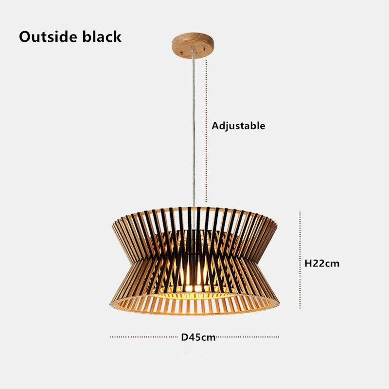 2024 New Creative Solid Wood Chandelier For Living Room Dining Room Office North European Style Indoor Lighting Decoration