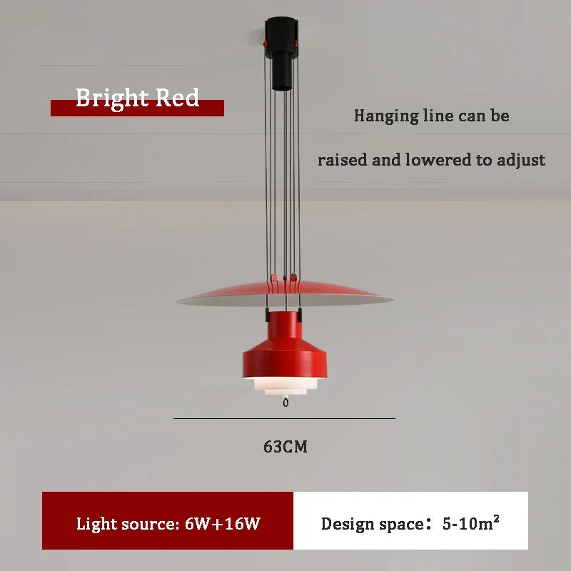 lustre suspendu nordique réglable pour intérieur élégant