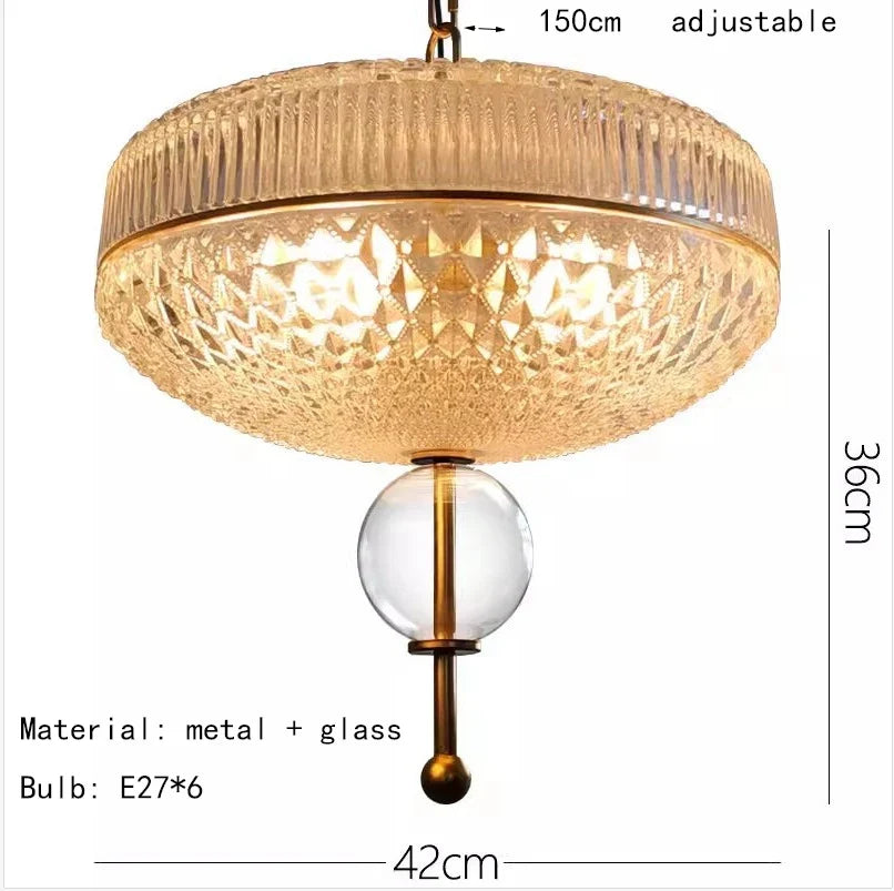 suspension créative en verre de champagne en métal doré 3000k
