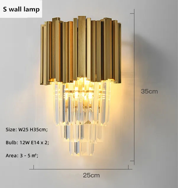 lustre de luxe moderne en cristal k9 à double couches