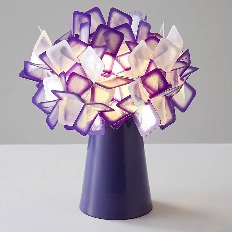 lampe de bureau moderne slamp clizia en plastique pvc fleur