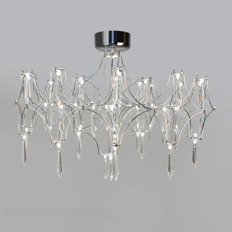 lustre en cristal moderne pour un décor intérieur élégant