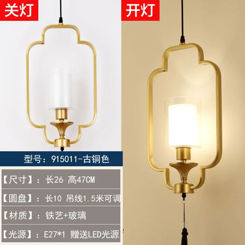 lustre chinois rétro style chinoiserie pour un éclairage élégant
