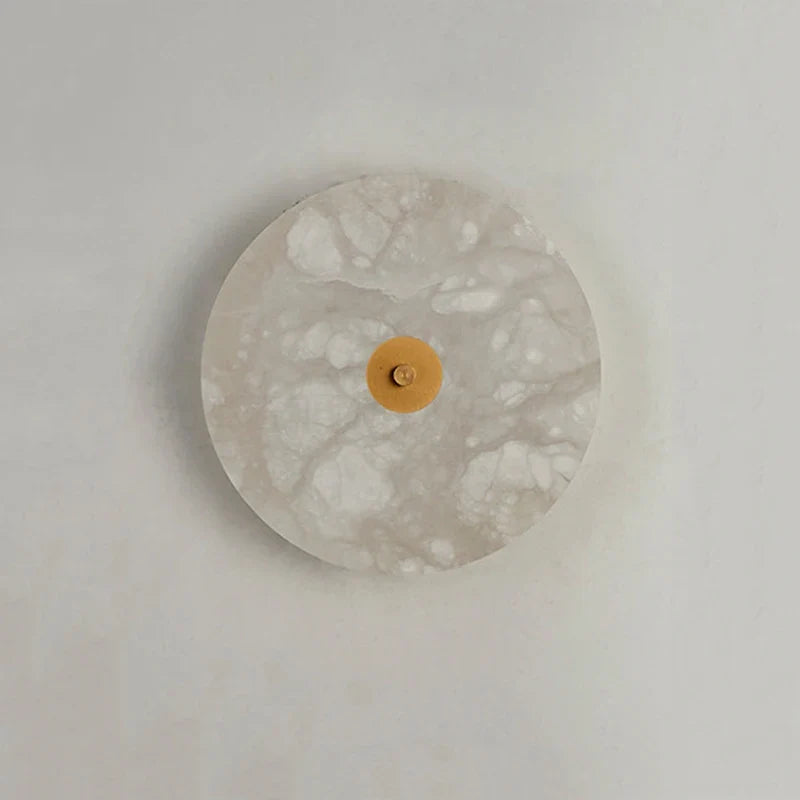 Applique murale ronde en marbre Led salon chevet escalier applique Restaurant hôtel décor éclairage chaud neutre blanc froid