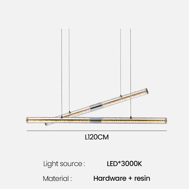 suspension en bois design nordique moderne led gradable