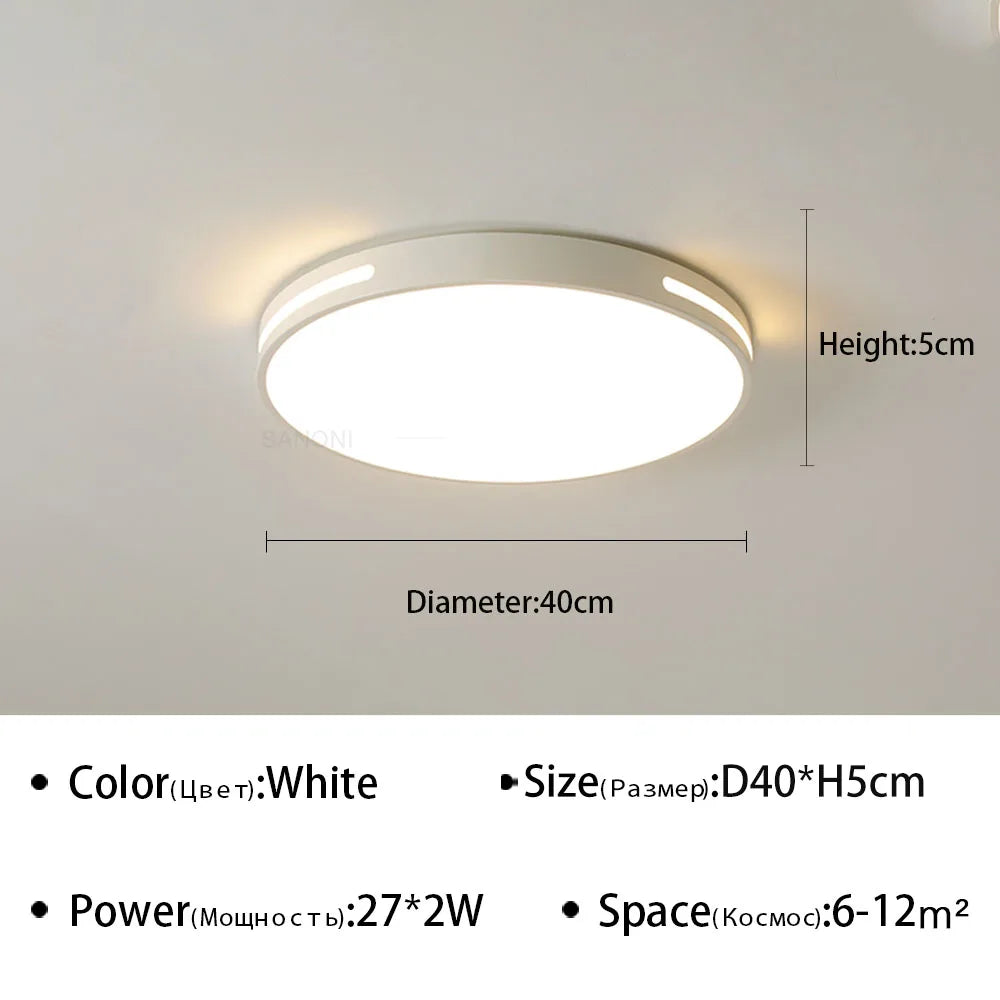 plafonnier led ultra mince design moderne pour intérieur