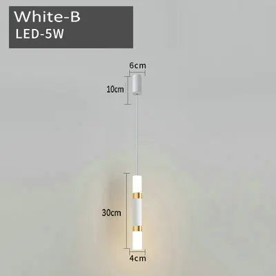 suspension LED en or art moderne long câble