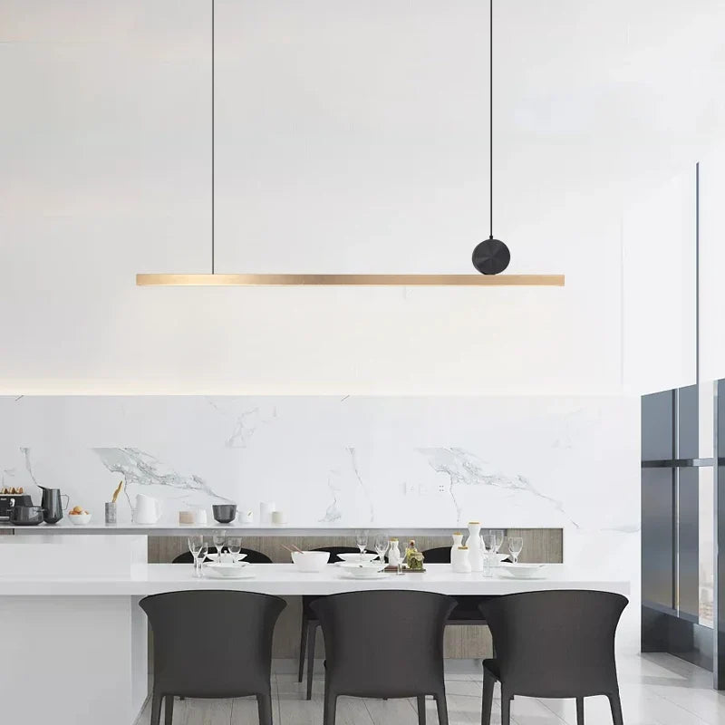 suspension led en acier inoxydable pour décoration moderne