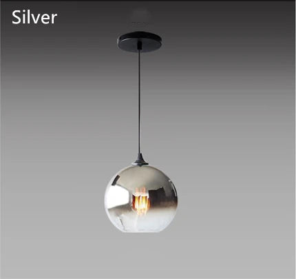suspension modernes en verre pour décoration nordique