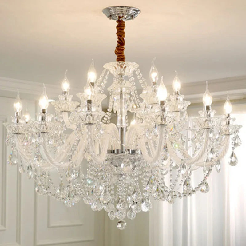 lustre moderne en cristal design pour décoration intérieure