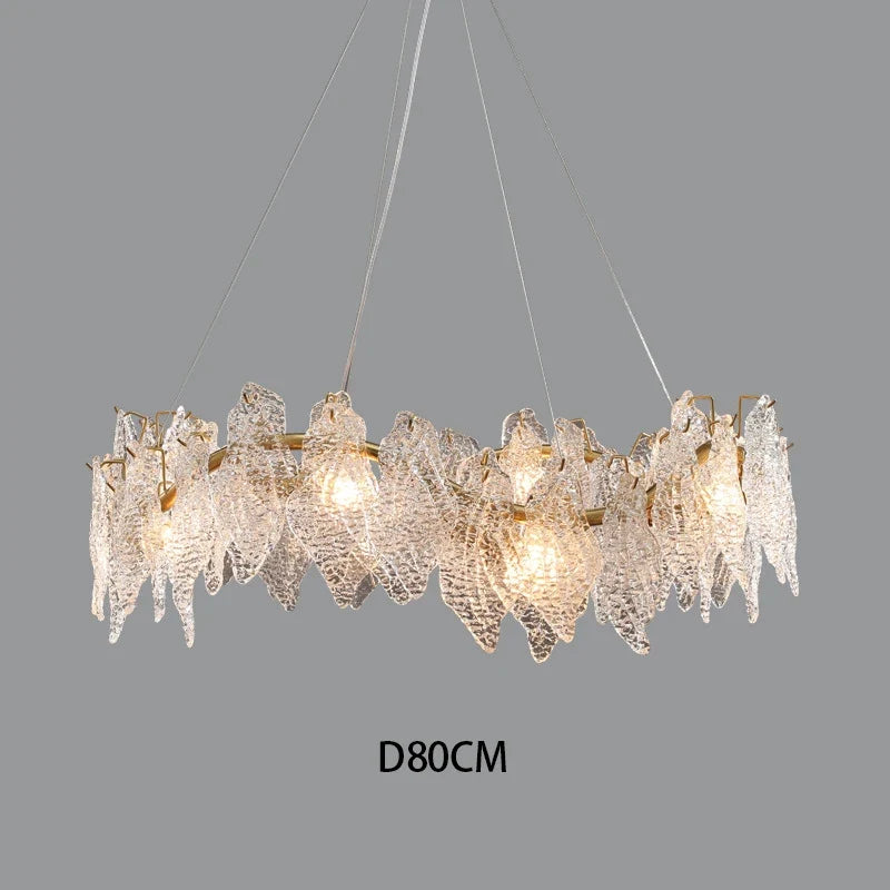 lustre moderne en cristal lumineux design élégant pour décoration d'intérieur