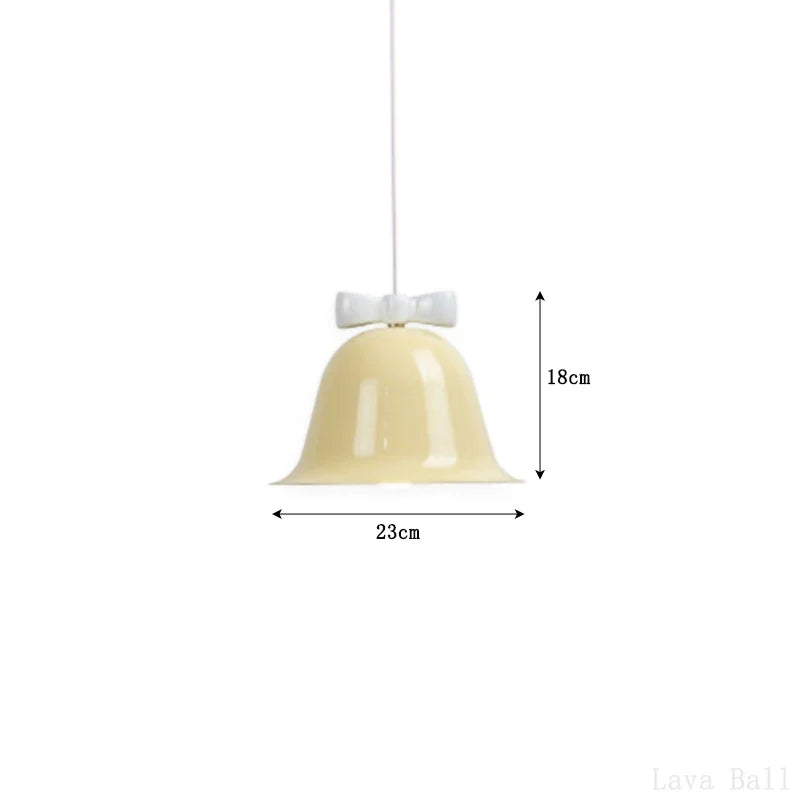 suspension modernes en forme de cloche avec nœud décoratif