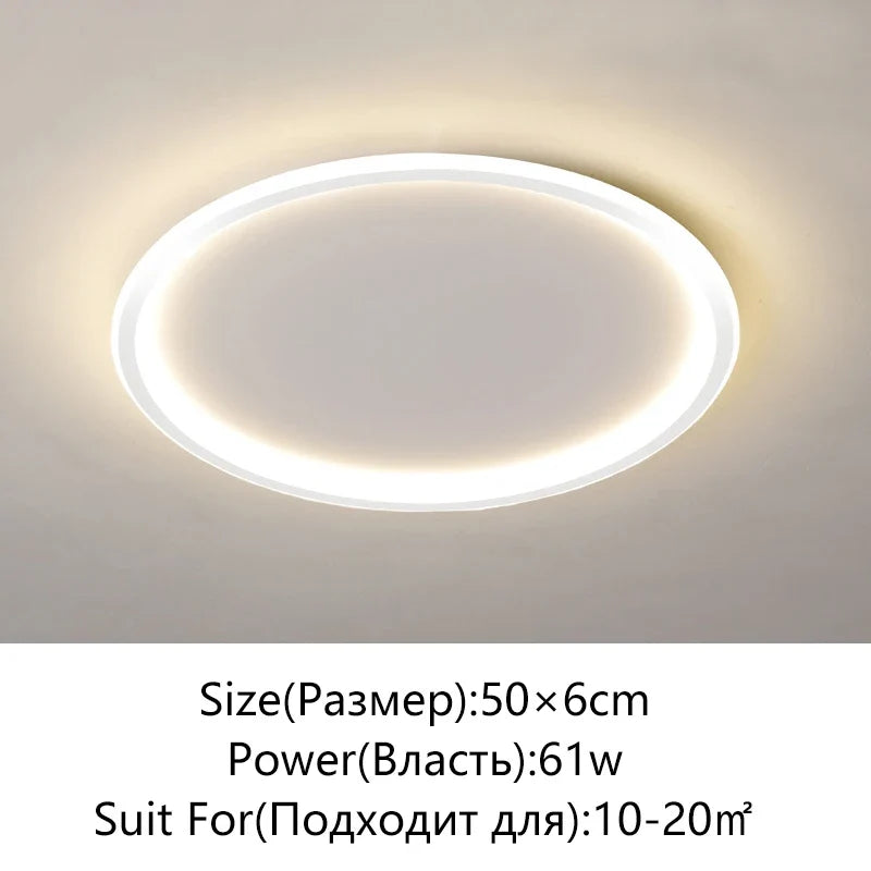 plafonnier led moderne simple variable ronde ou carrée