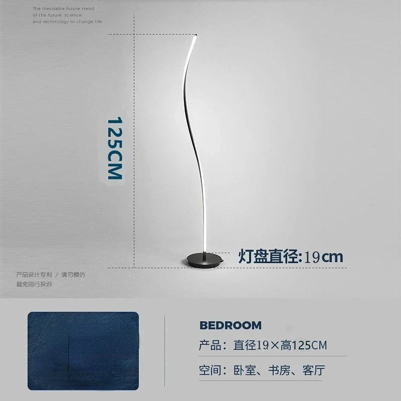 lampadaires led silice gel salon étude