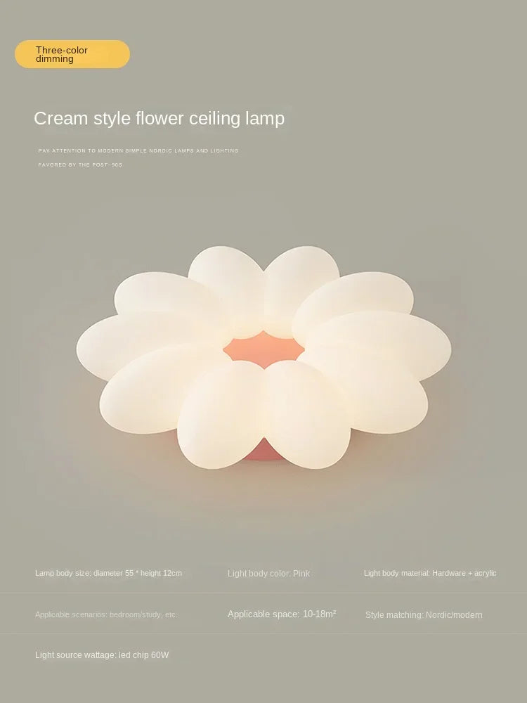 lustre créatif à pétales pour une ambiance chaleureuse et apaisante