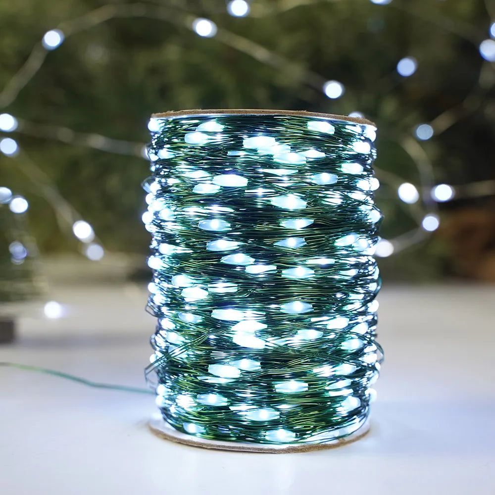 guirlande lumineuse 1600 led pour décoration extérieure et événements festifs