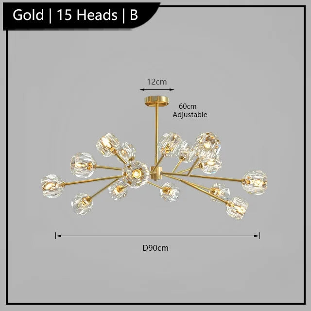 lustre de luxe 	 en cristal éclairage postmoderne winfordo wf-xd011