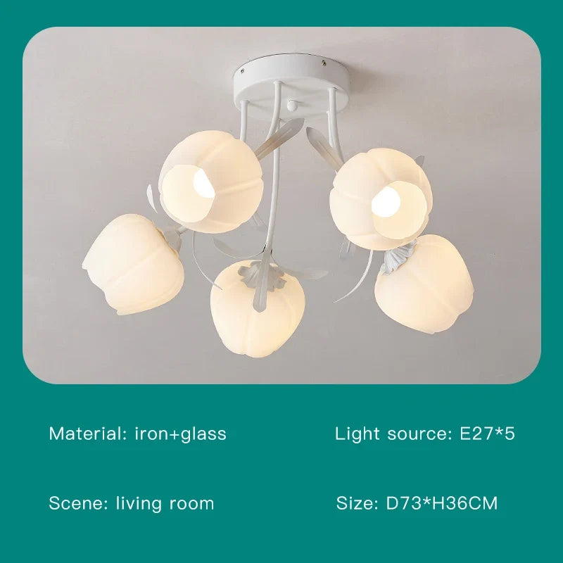 lustre créatif fleurs décoration nordique pour intérieur moderne