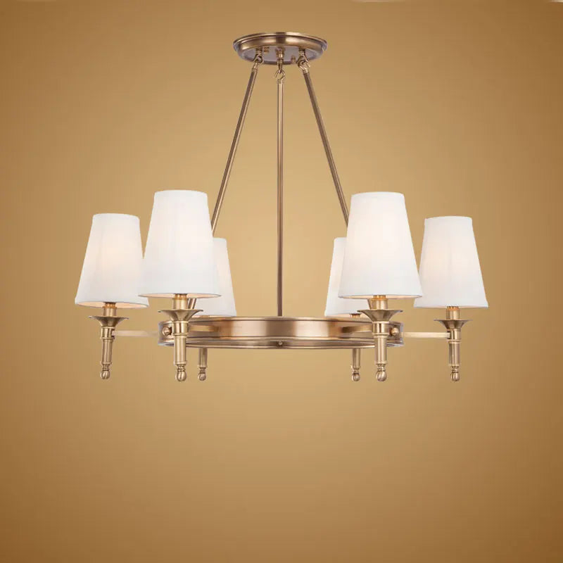 Lustre moderne en cuivre et Bronze véritable