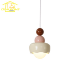 suspension design moderne en résine et verre pour intérieur enfant