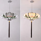 suspension style chinois dessinées à la main éclairage rétro