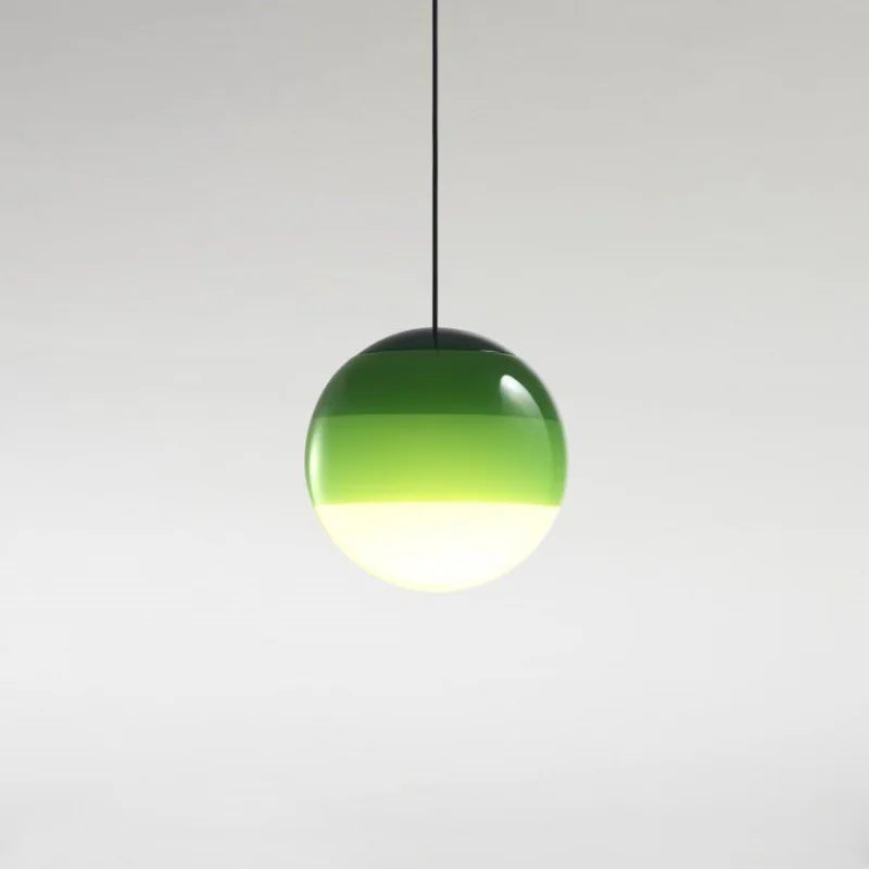 lustre suspension led moderne en verre dégradé pour intérieur