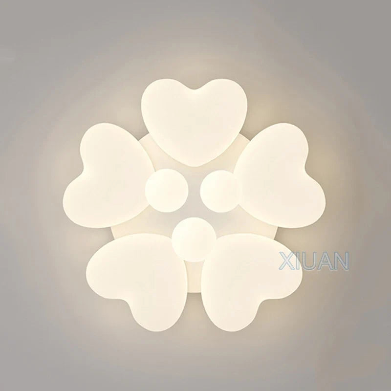lustre moderne coeur d'amour pour enfants romantique
