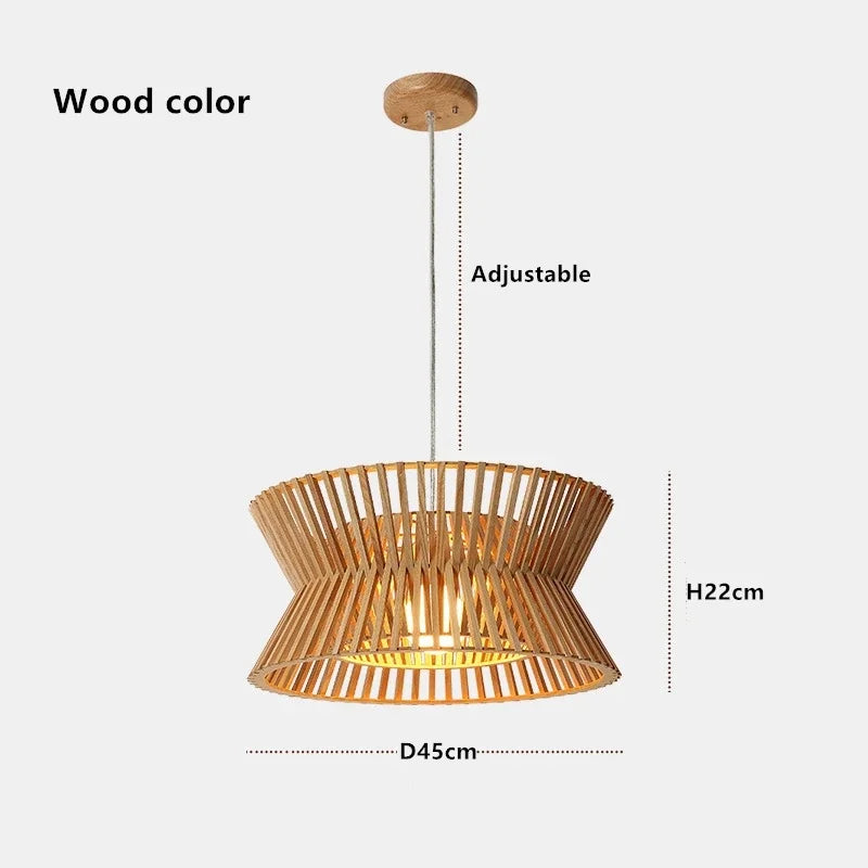 2024 New Creative Solid Wood Chandelier For Living Room Dining Room Office North European Style Indoor Lighting Decoration