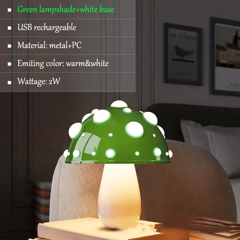 Lampe de Table LED en forme de champignon