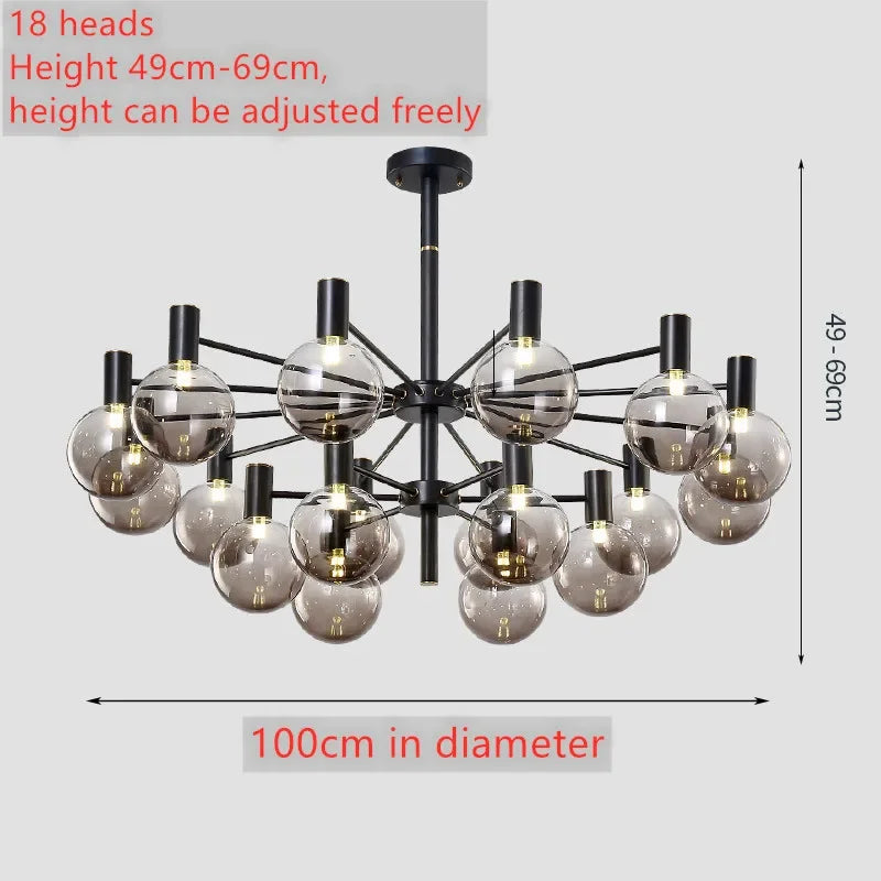 suspension led moderne vintage pour cuisine et salon