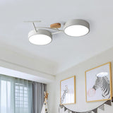 plafonnier led moderne au design nordique monté en surface