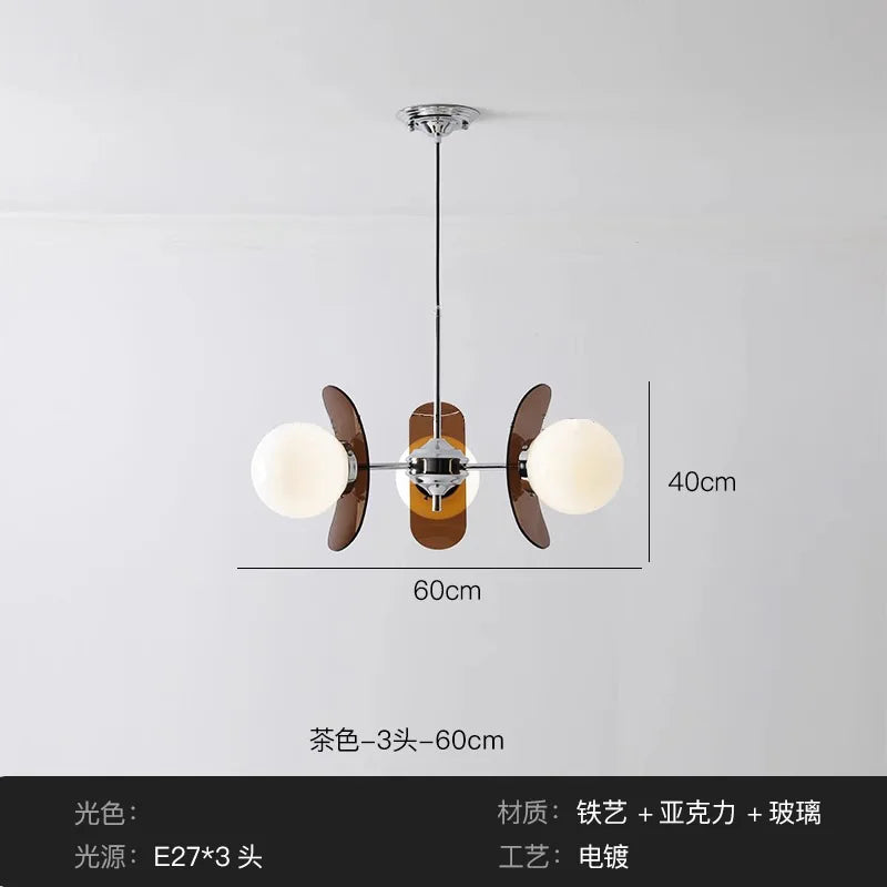 Suspension en forme de haricots acryliques