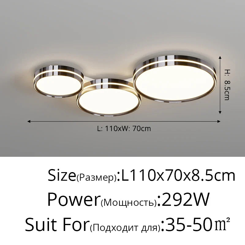 plafonnier led en fer forgé pour éclairage décoratif intérieur