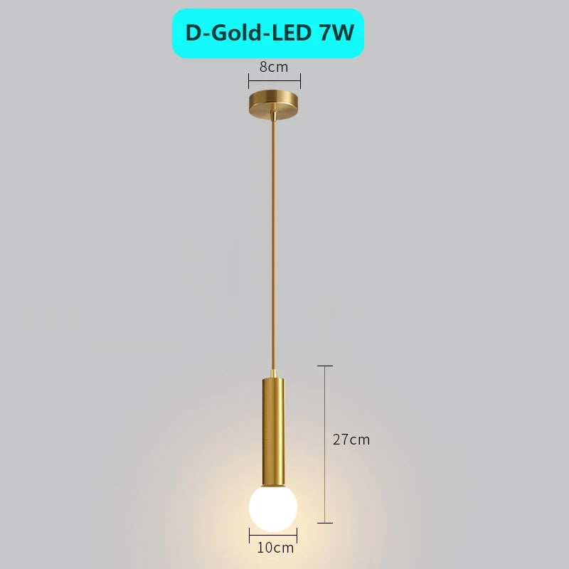 suspension moderne à tube long en led pour décoration intérieure luxe