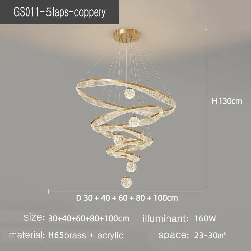 suspension moderne à led pour éclairage intérieur élégant