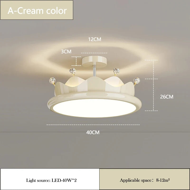 lustre romantique en cristal pour chambre d'enfant princesse
