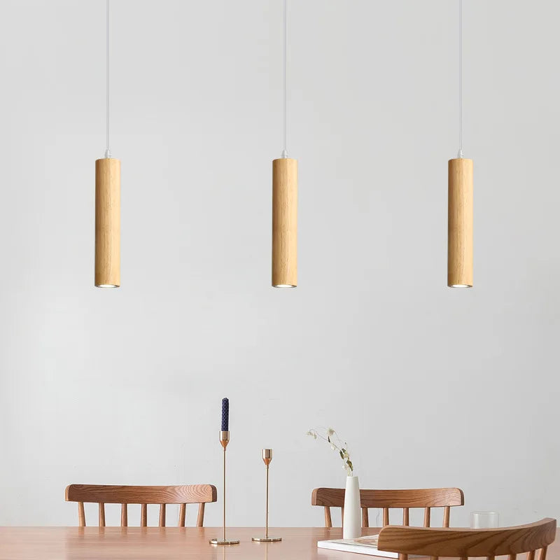 suspension moderne en bois pour éclairage intérieur design