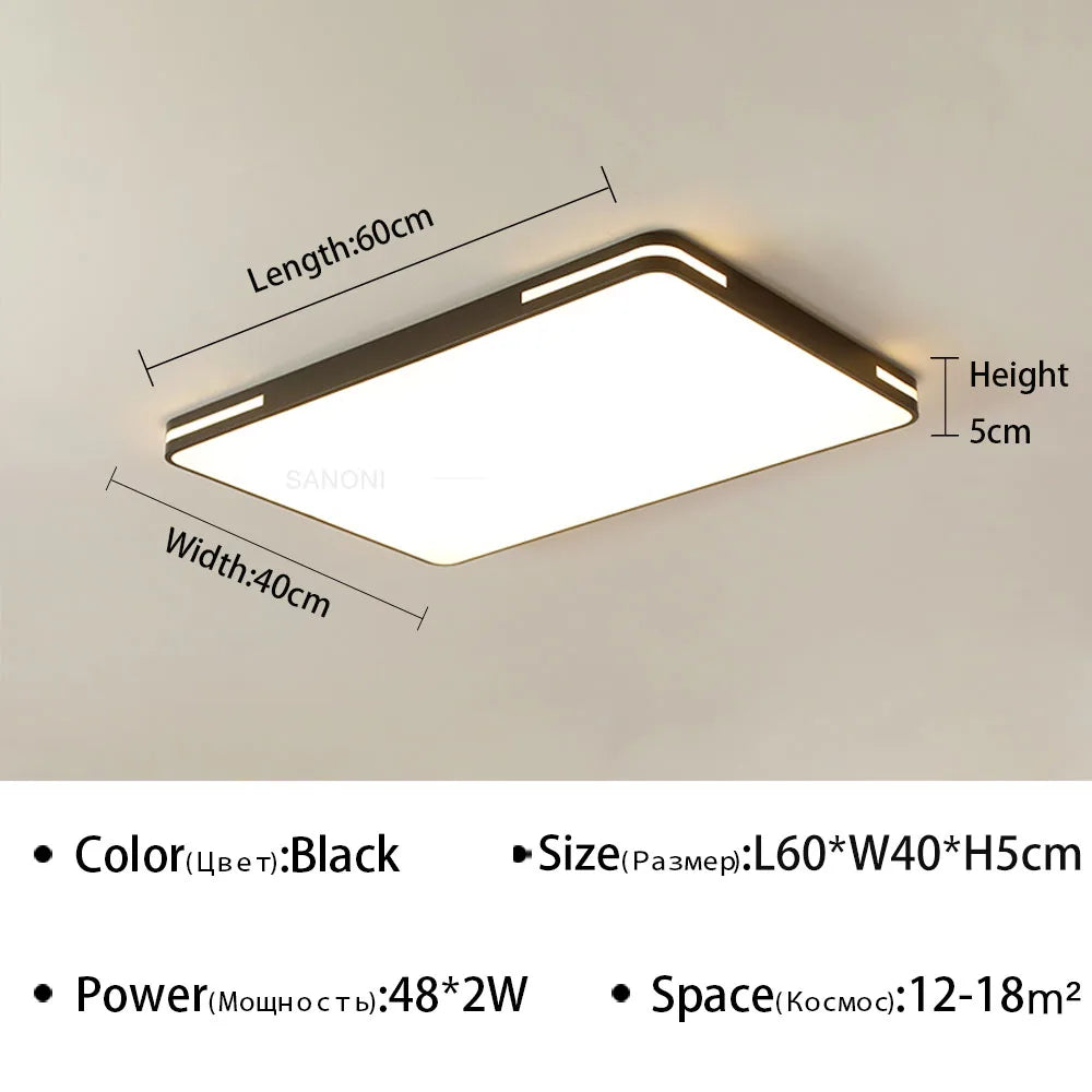plafonnier led ultra mince design moderne pour intérieur