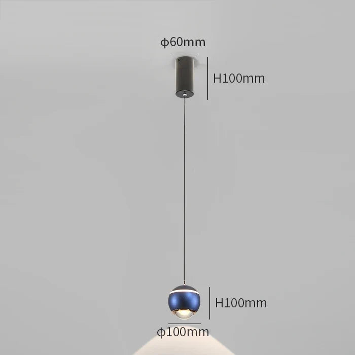 suspension moderne en forme de boule pour intérieur créatif