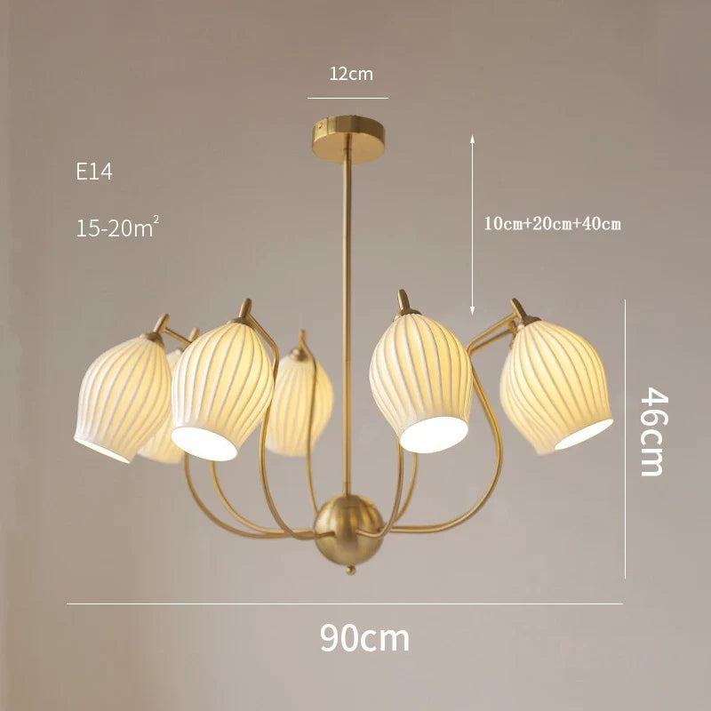 lustre bauhaus français en céramique pour intérieur élégant