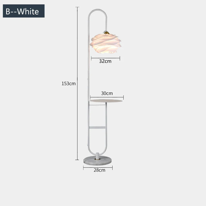 lampadaire en acrylique design pour un éclairage moderne intérieur