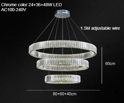 lustre moderne en cristal design haut de gamme élégant et raffiné