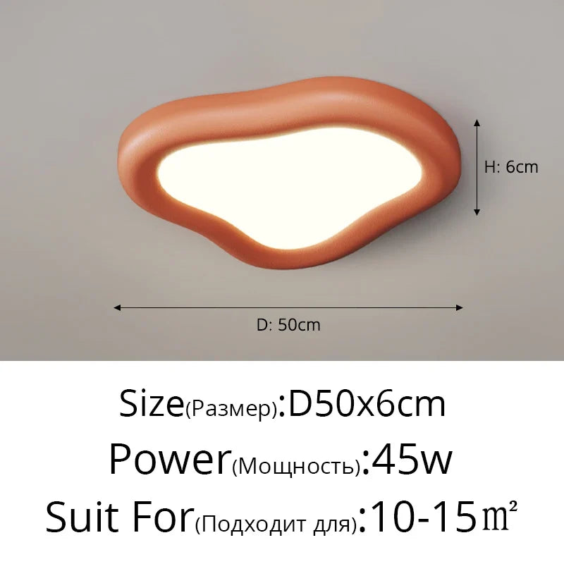 plafonnier résine simple moderne créatif nordique net rouge
