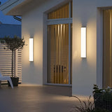 Acier inoxydable LED étanche longue applique murale moderne Ip65 éclairage extérieur jardin Villa balcon ligne lumière mur rondelle lumière 8