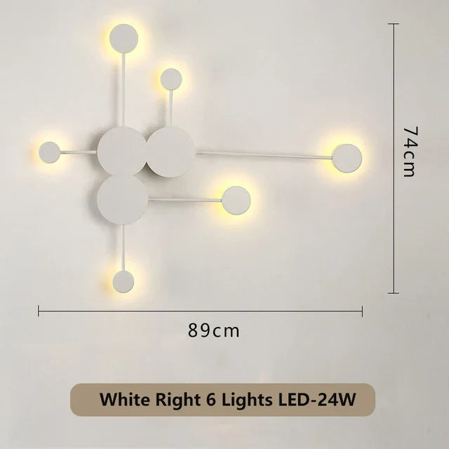 Modern Nordic Black Wall Lamp  AC110V AC220V Bedroom Bedside Wall Sconce Light Art Decoration Fixtures Living Room Wall Lights