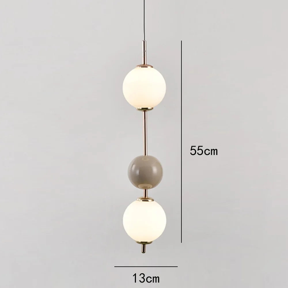 Glass Ball LED Pendant Light Ceiling Suspension Hanging for Living Dining Room Bedroom